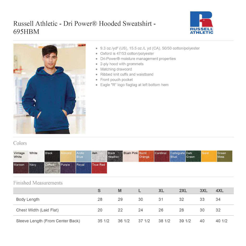 MRL Hockey Embroidered Black Hoodie