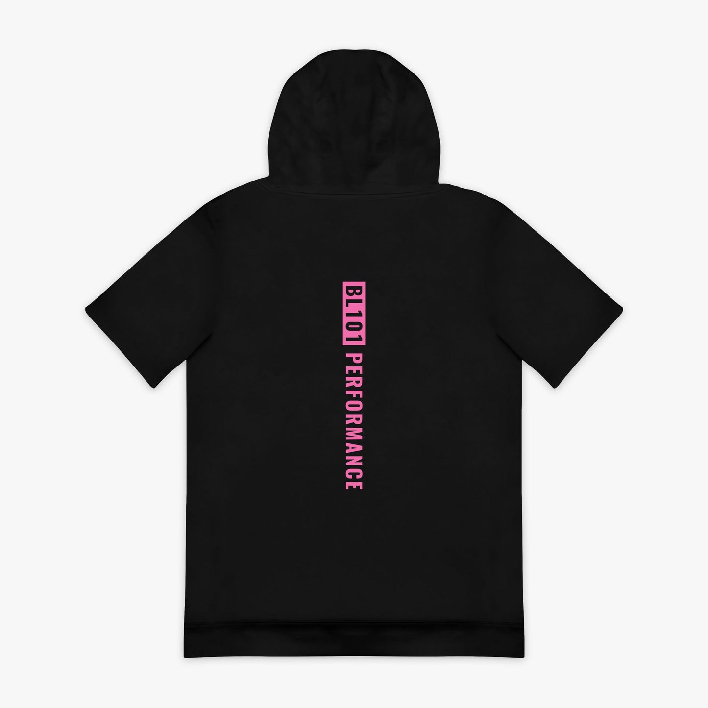 BSBL-SZN Short Sleeve Hoodie V2 - Black/Pink