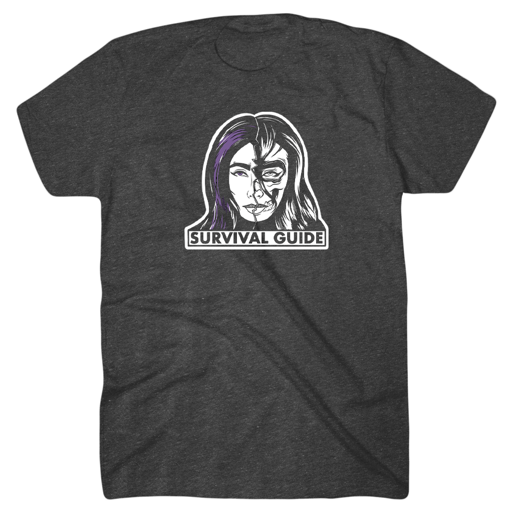 Survival Guide Kat Tri-Black T-Shirt