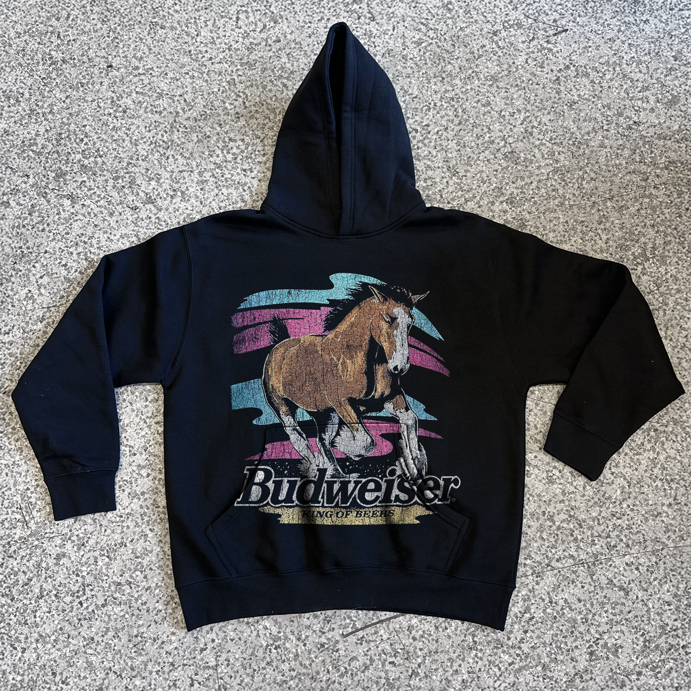 99 STALLION JUMBO BLACK HOODIE