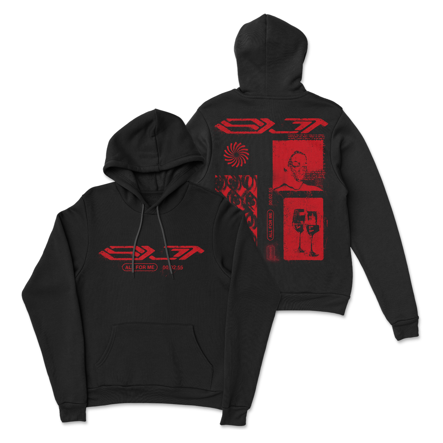 Slit - Black Hoodie