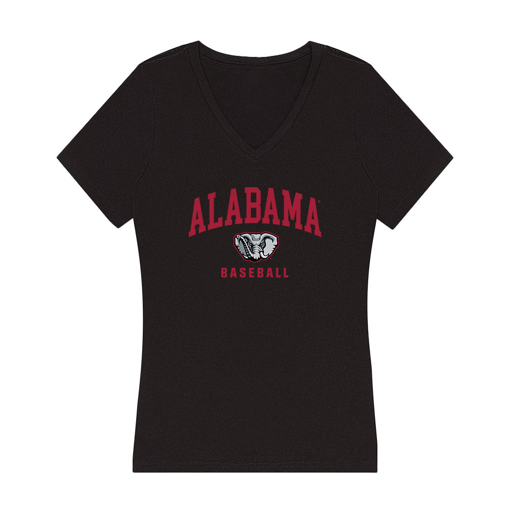 Alabama - NCAA Baseball : JT Blackwood - Women's V-Neck T-Shirt
