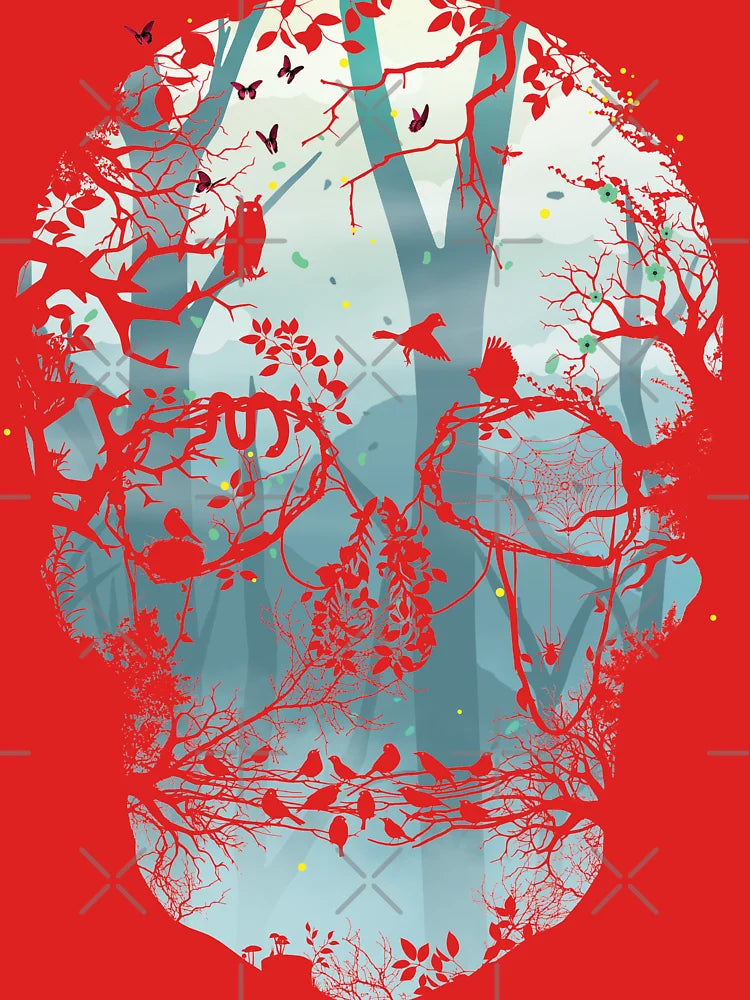 Dark Forest Skull Classic T-Shirt
