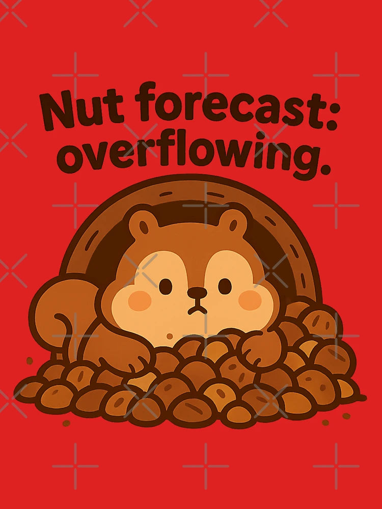 Cute Squirrel Nut Forecast Hoarder Overload Animal Art Classic T-Shirt