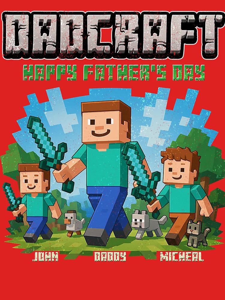 DadCraft - Happy Father's Day - A Minecraft Movie Classic T-Shirt