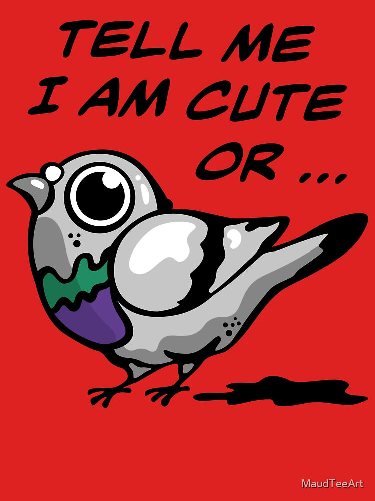 Cute Pigeon Waiting for appreciation Classic T-Shirt