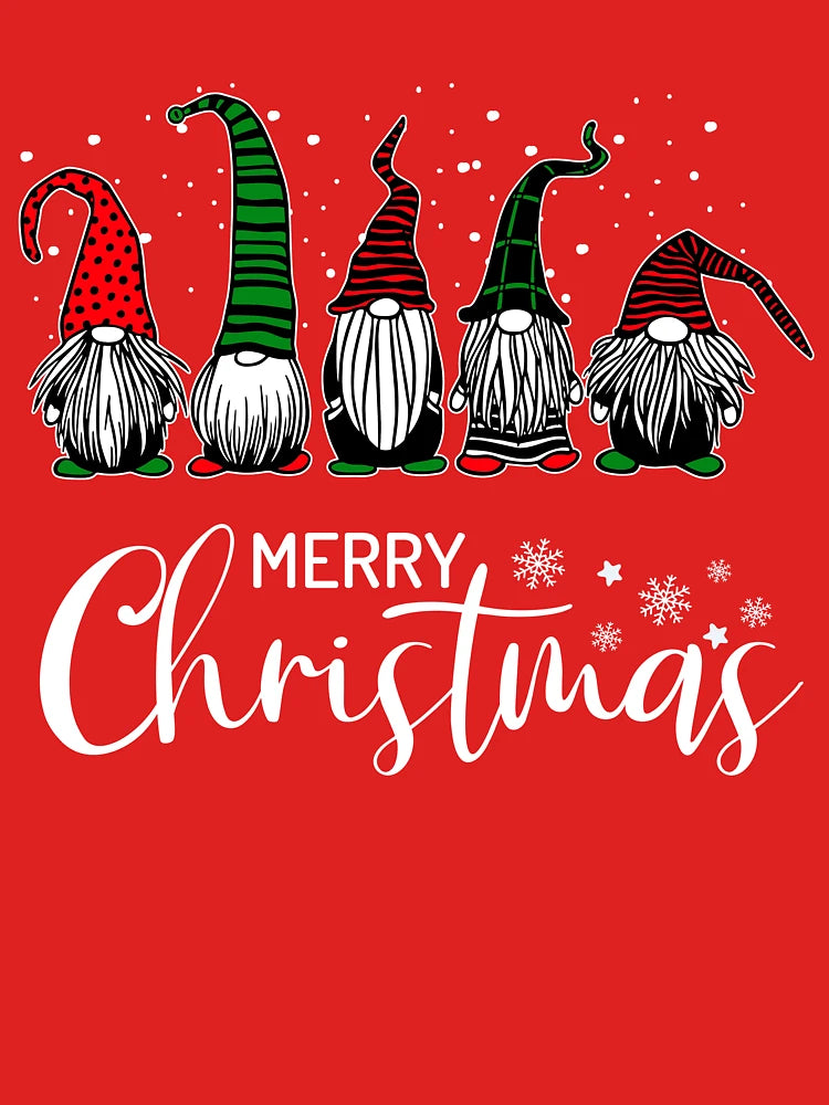 Cute Xmas Gnomes In Plaid Hats Merry Christmas Gift Fabulous Gnome Graphic Classic T-Shirt