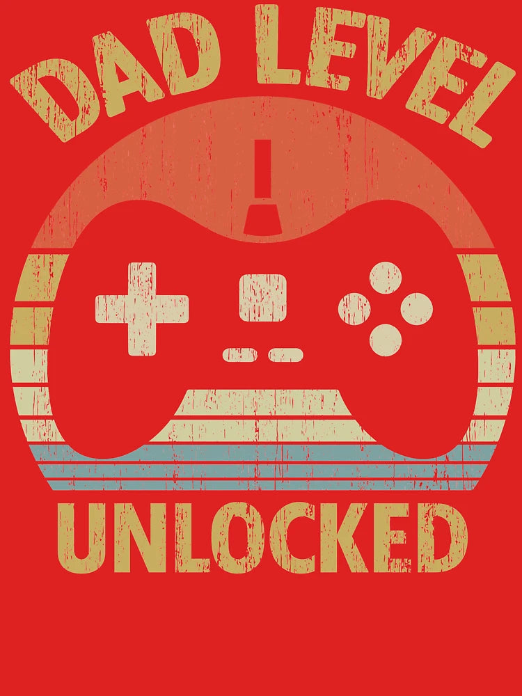 Dad Level Unlocked - New Dad First Time Dad Daddy To Be Fathers Day Gift Video Gamer Classic T-Shirt