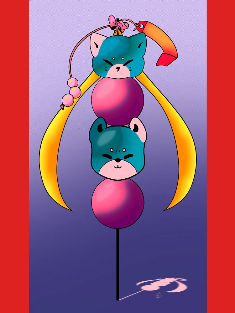Dango dog and cat sailor moon Skewer Classic T-Shirt