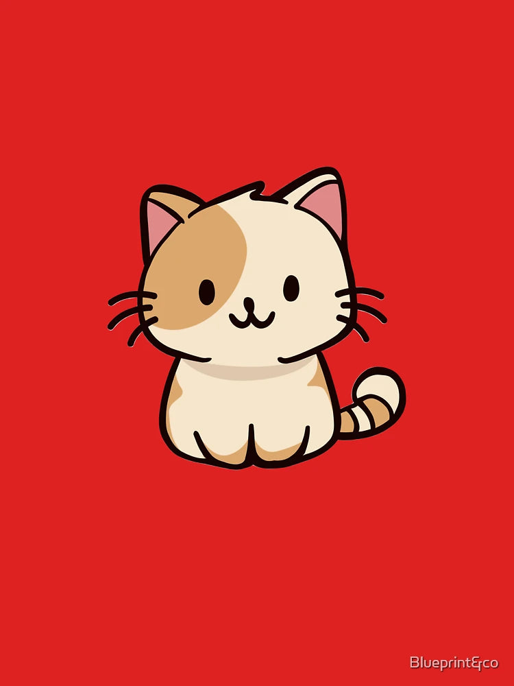 Cute Kawaii Brown Cat Classic T-Shirt