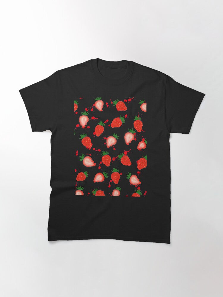 Strawberries Summer Vibes Green Splash Top Seller Classic T-Shirt