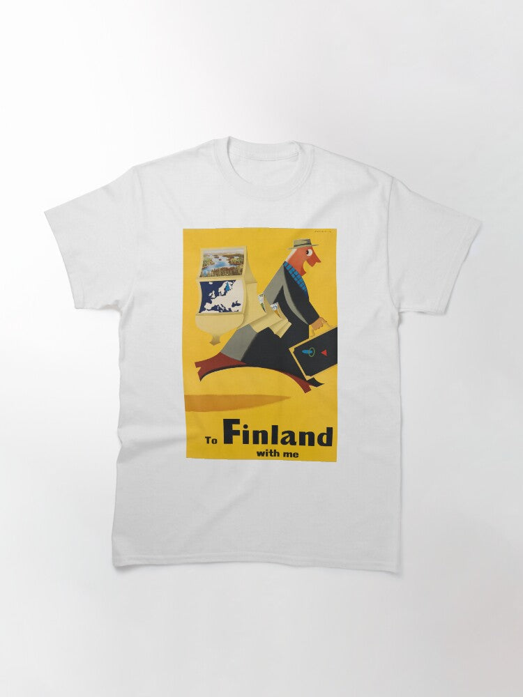 To Finland vintage travel poster Classic T-Shirt