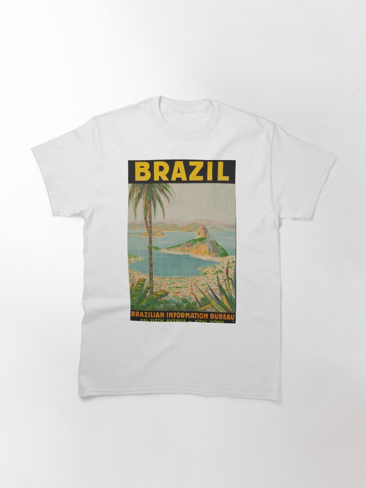Brazil vintage travel poster Classic T-Shirt Style001