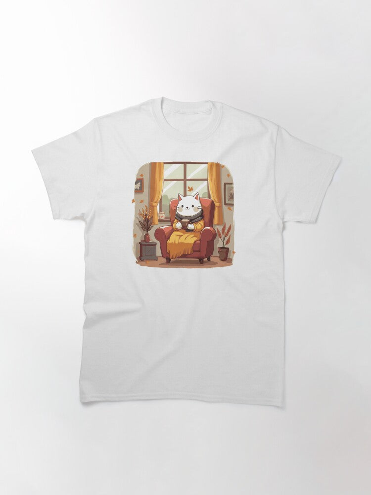 autumn vibes cat Classic T-Shirt Style001