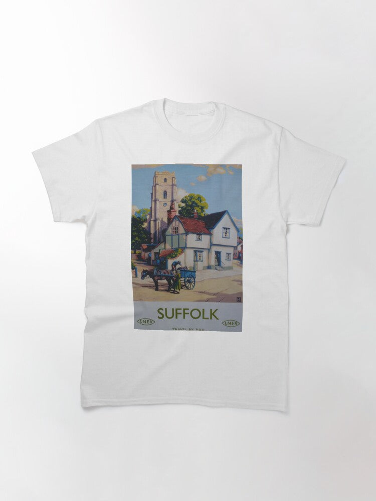 Suffolk vintage travel poster Classic T-Shirt Style001