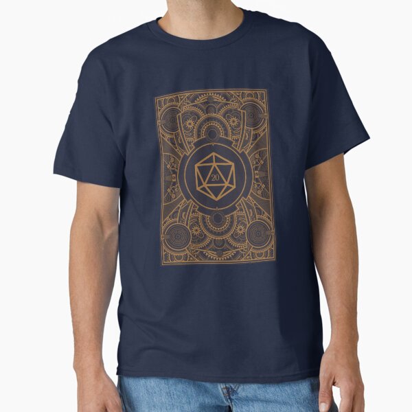 D20 Dice Steampunk Mech Classic T-Shirt