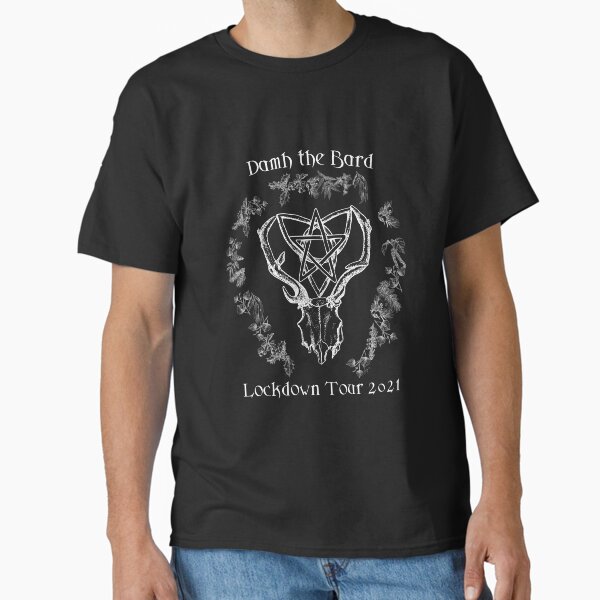 Damh the Bard Lockdown 21 (White image, transparent background) Classic T-Shirt