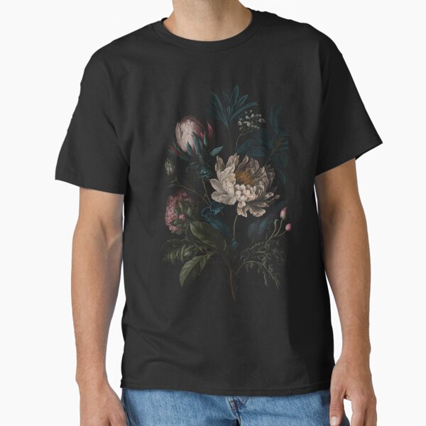 Dark Academia Peony Botanical Classic T-Shirt