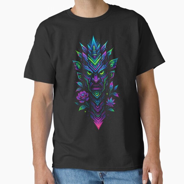 Cyber Totem - Glitch Spirit Guardian Classic T-Shirt