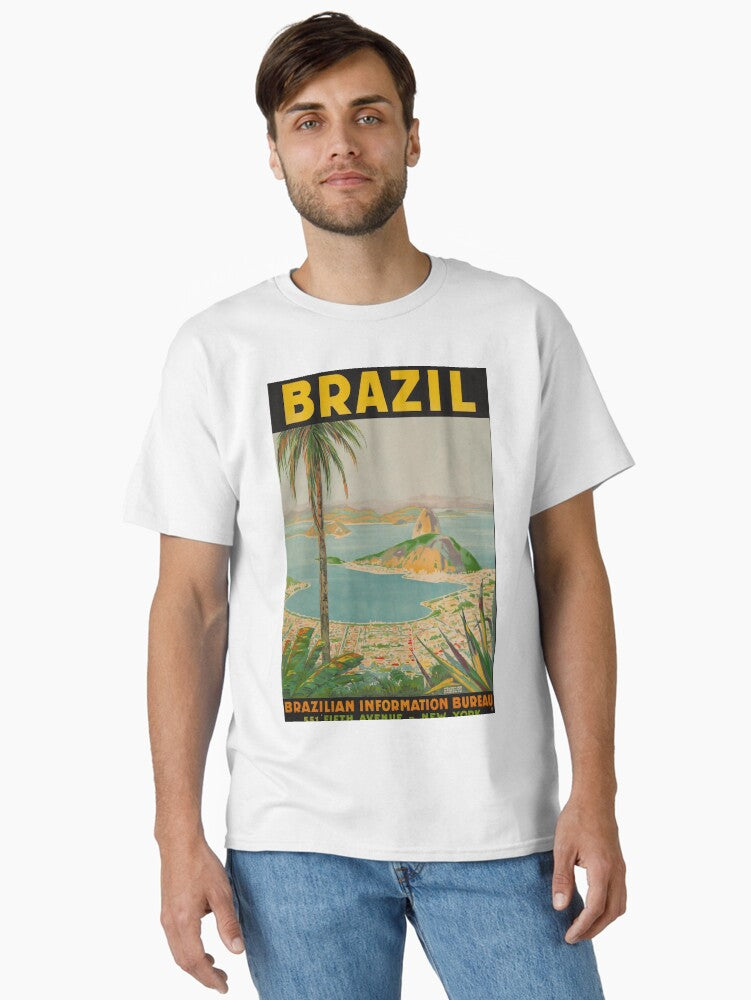 Brazil vintage travel poster Classic T-Shirt Style001