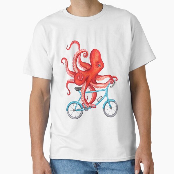 Cycling octopus Classic T-Shirt