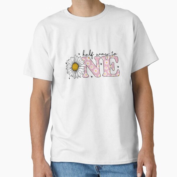 Daisy Half Birthday Boho 1/2 Birthday Girl Classic T-Shirt