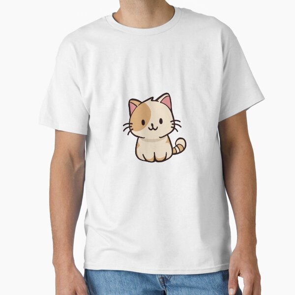 Cute Kawaii Brown Cat Classic T-Shirt