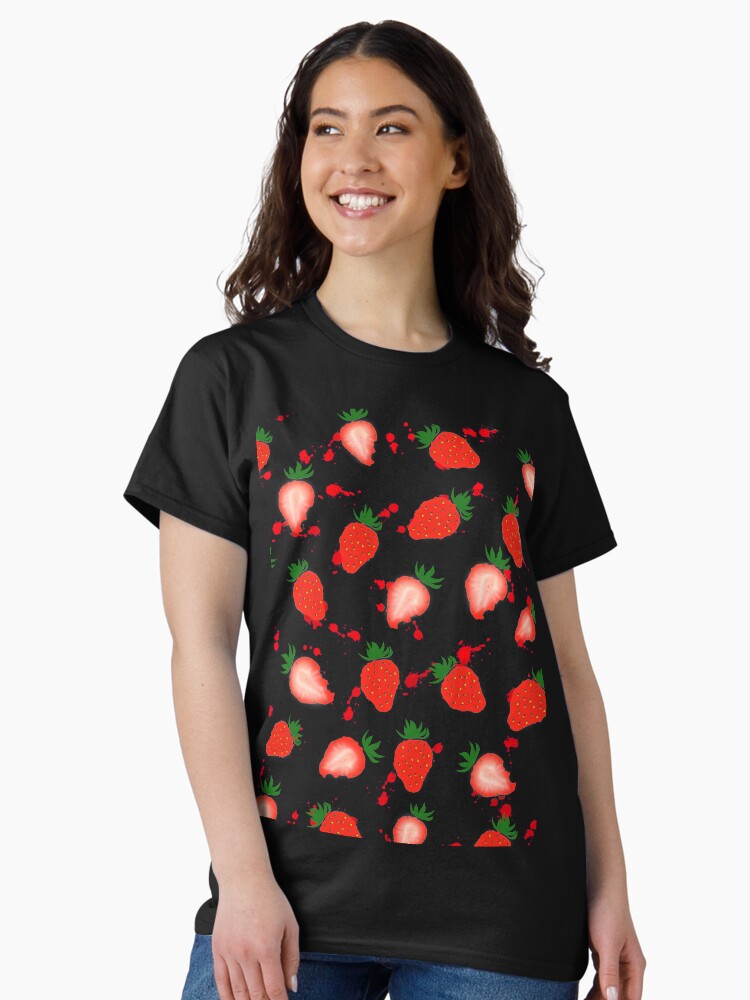 Strawberries Summer Vibes Green Splash Top Seller Classic T-Shirt
