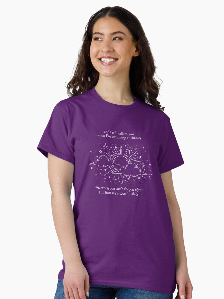 screaming at the sky (my tears ricochet - taylor swift) Classic T-Shirt