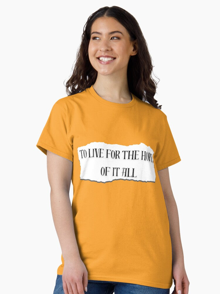 to live for the hope of it all august Taylor Swift folklore Classic T-Shirt