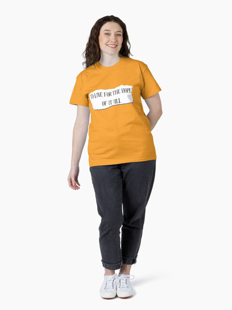 to live for the hope of it all august Taylor Swift folklore Classic T-Shirt