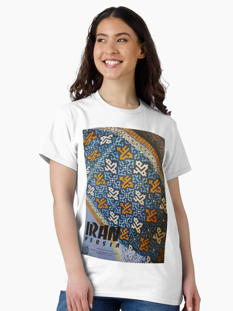 Iran Persia vintage travel poster Classic T-Shirt