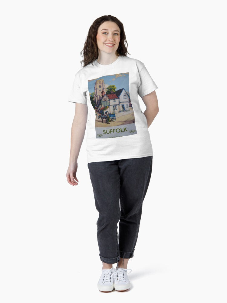 Suffolk vintage travel poster Classic T-Shirt Style001