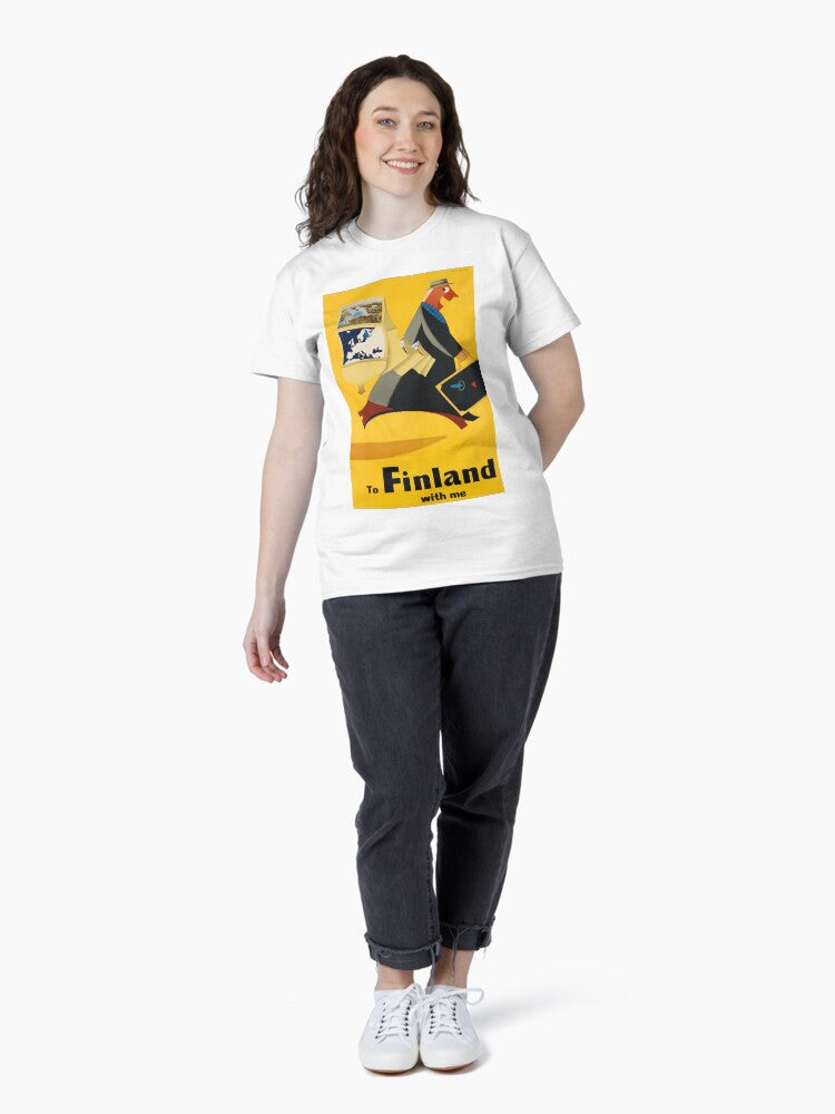 To Finland vintage travel poster Classic T-Shirt