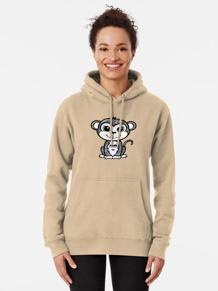 Cute Pride Monkey with Asexual Pride Heart Classic T-Shirt