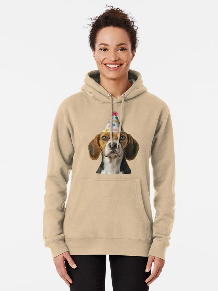 Cute Beagle dog with Party Hat Birthday Celebration Classic T-Shirt