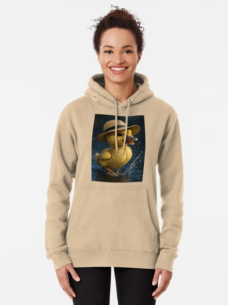 Dapper Duckling - Adorable Duck in a Hat Splashing in Water Classic T-Shirt