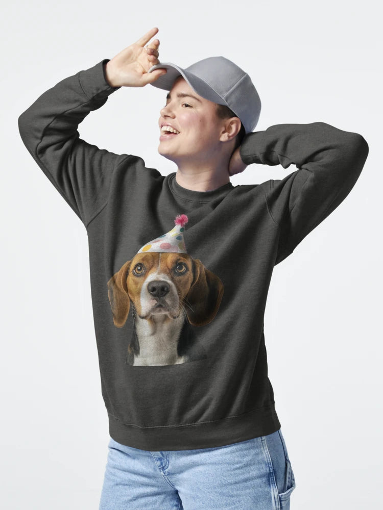Cute Beagle dog with Party Hat Birthday Celebration Classic T-Shirt