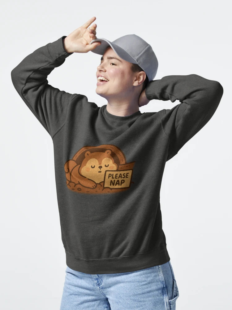 Cute Sleepy Squirrel Nap Sign Animal Forecast Art Classic T-Shirt