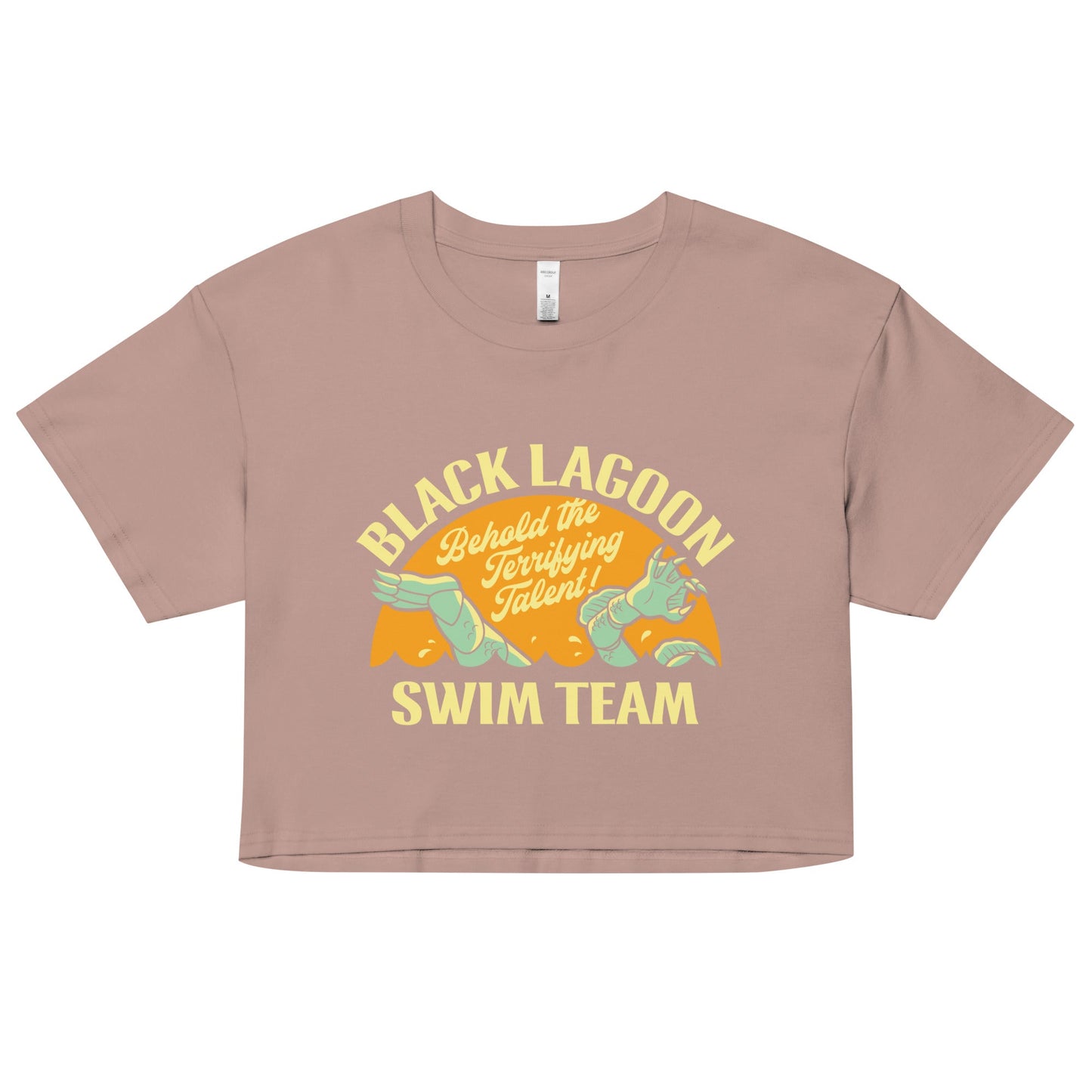 Black Lagoon Swim Team Women's Crop Tee