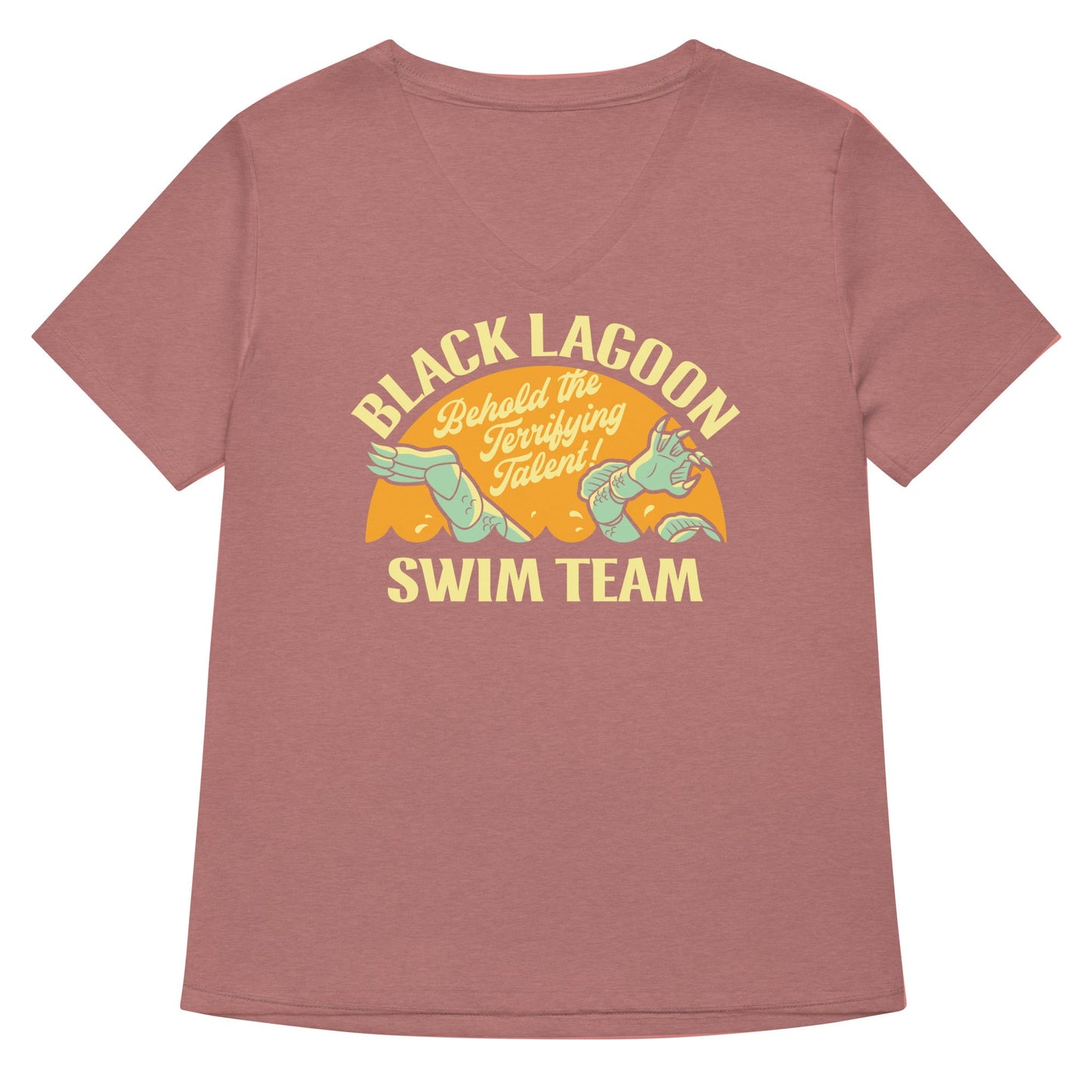 Black Lagoon Swim Team Women's V-Neck Tee
