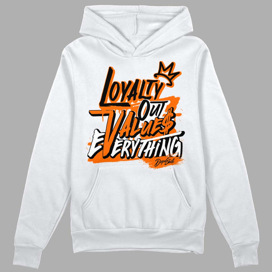 Orange Black White DopeSkill Hoodie Sweatshirt LOVE Graphic