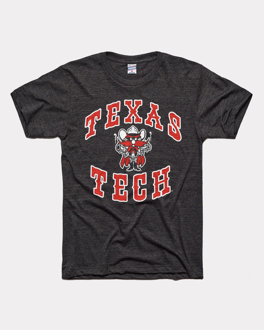 Texas Tech Double Arch Vintage Black T-Shirt