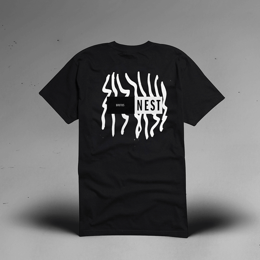 NEST Back Print Black T-Shirt