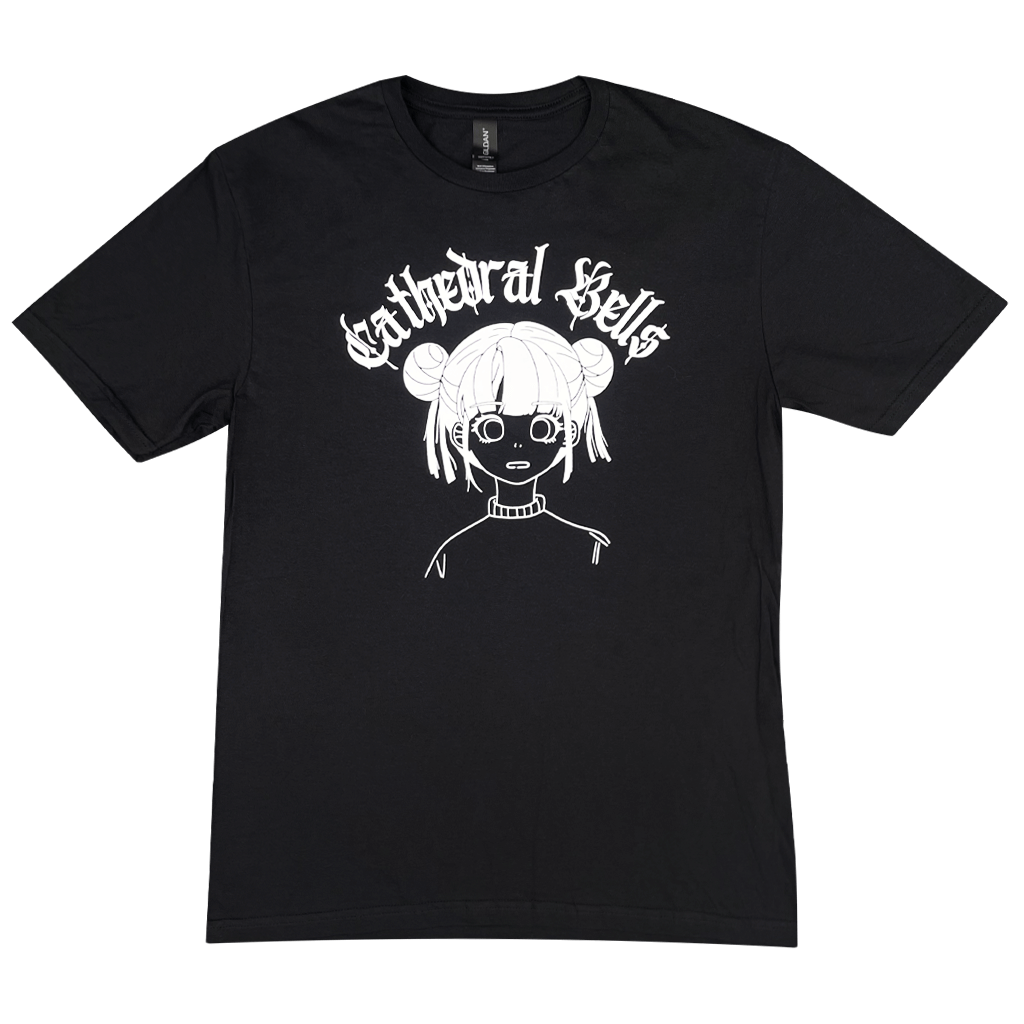 Anime Girl Black T-Shirt
