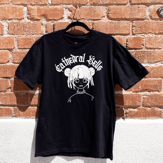 Anime Girl Black T-Shirt