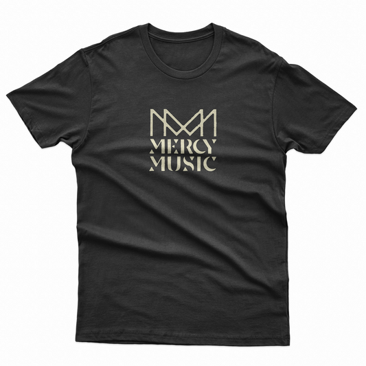 Spider Logo w/ Text Black T-Shirt