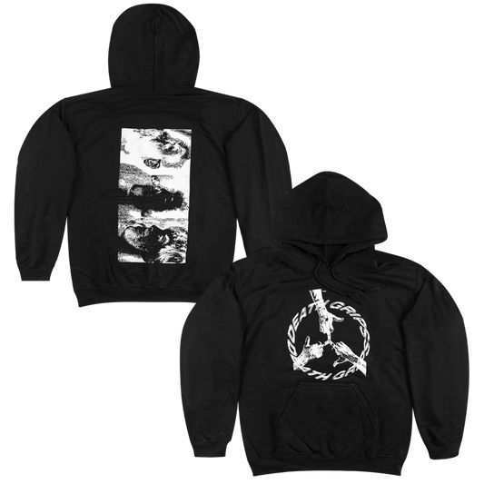 Peace Black Pullover Hoodie