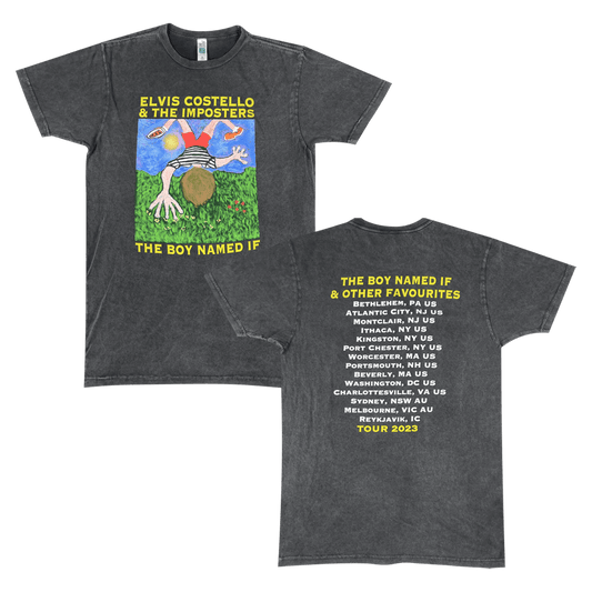 The Boy Named If 2023 Tour Vintage Black T-Shirt