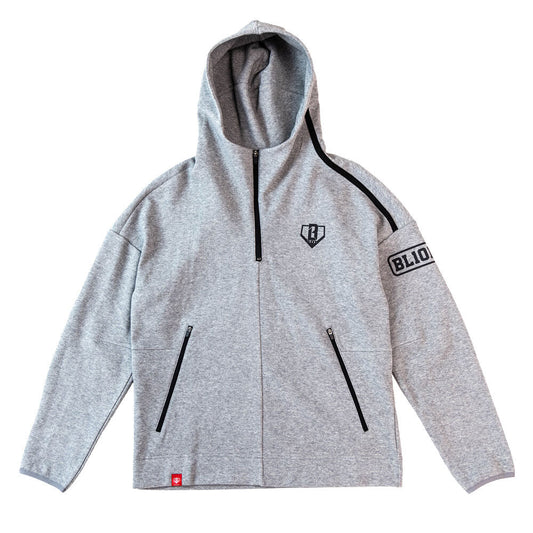 Game Day Youth 1/4 Zip Hoodie - Gray/Black